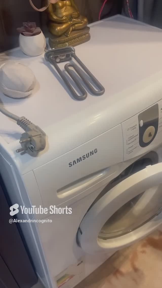 Стиральная машина Samsung выдает ошибку при стирке с нагревом. Ремонт своим руками за 700р