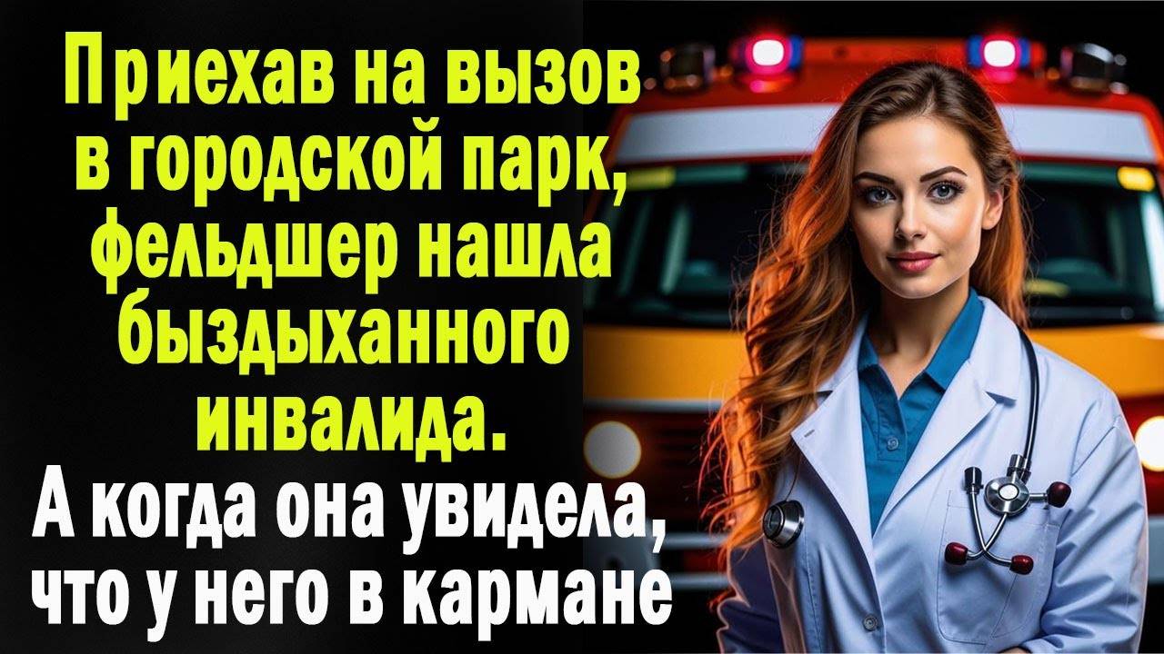 Приехав на вызов в городской парк, молодая фельдшер нашла бездыханного инвалида.