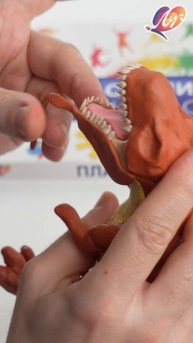 Лепим Ти-Рекса из ПЛАСТИЛИНА!