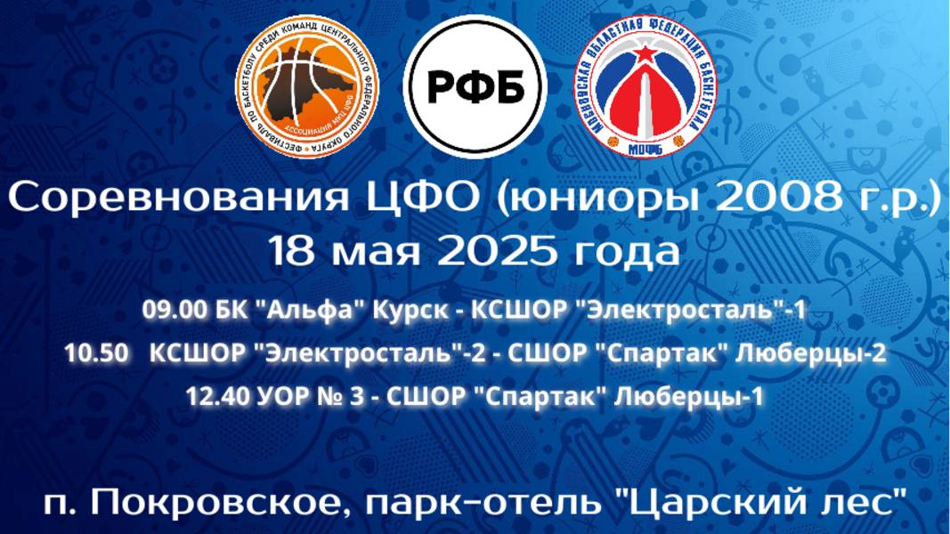 «Соревнований Центрального федерального округа по баскетболу памяти Давида Яковлевича Берлина»