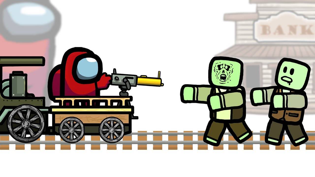 Амонгус УБИВАЕТ Смертельные Рельсы Роблокс