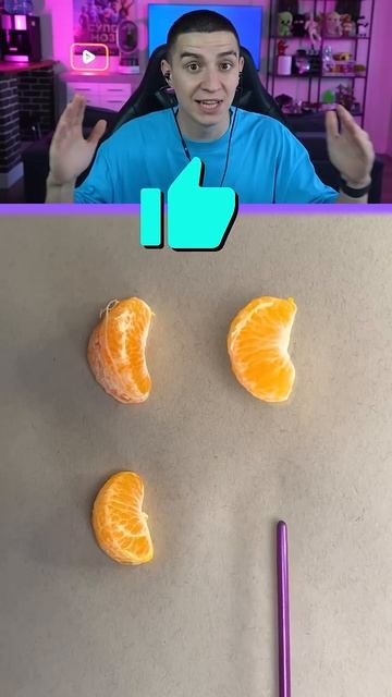 ГЛЕНТ - Guess which part of the mandarin is drawn! (99% will get it right) #Shorts #Glent