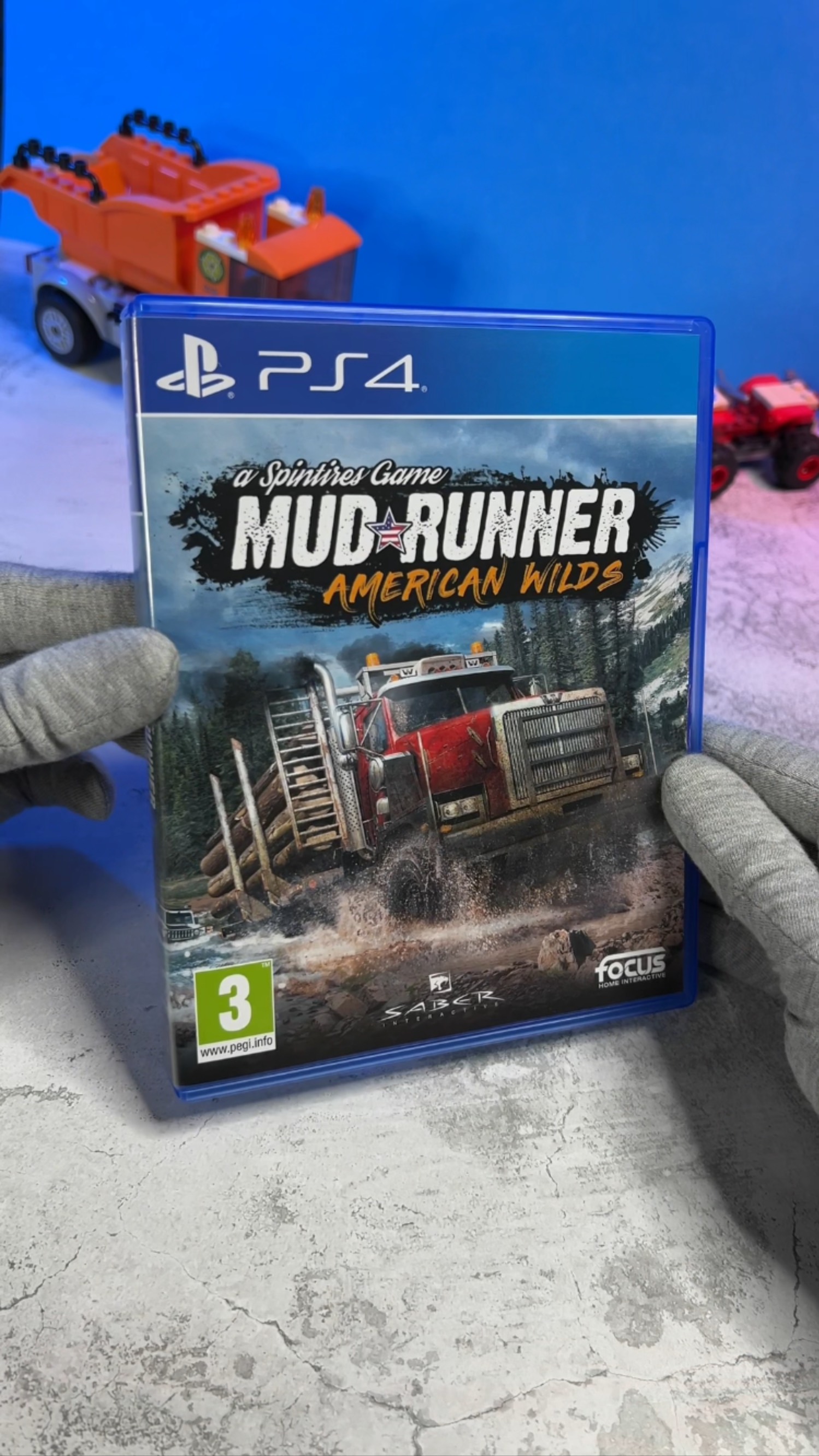 Распаковка диска с игрой SpinTires MuDRunner American Wilds