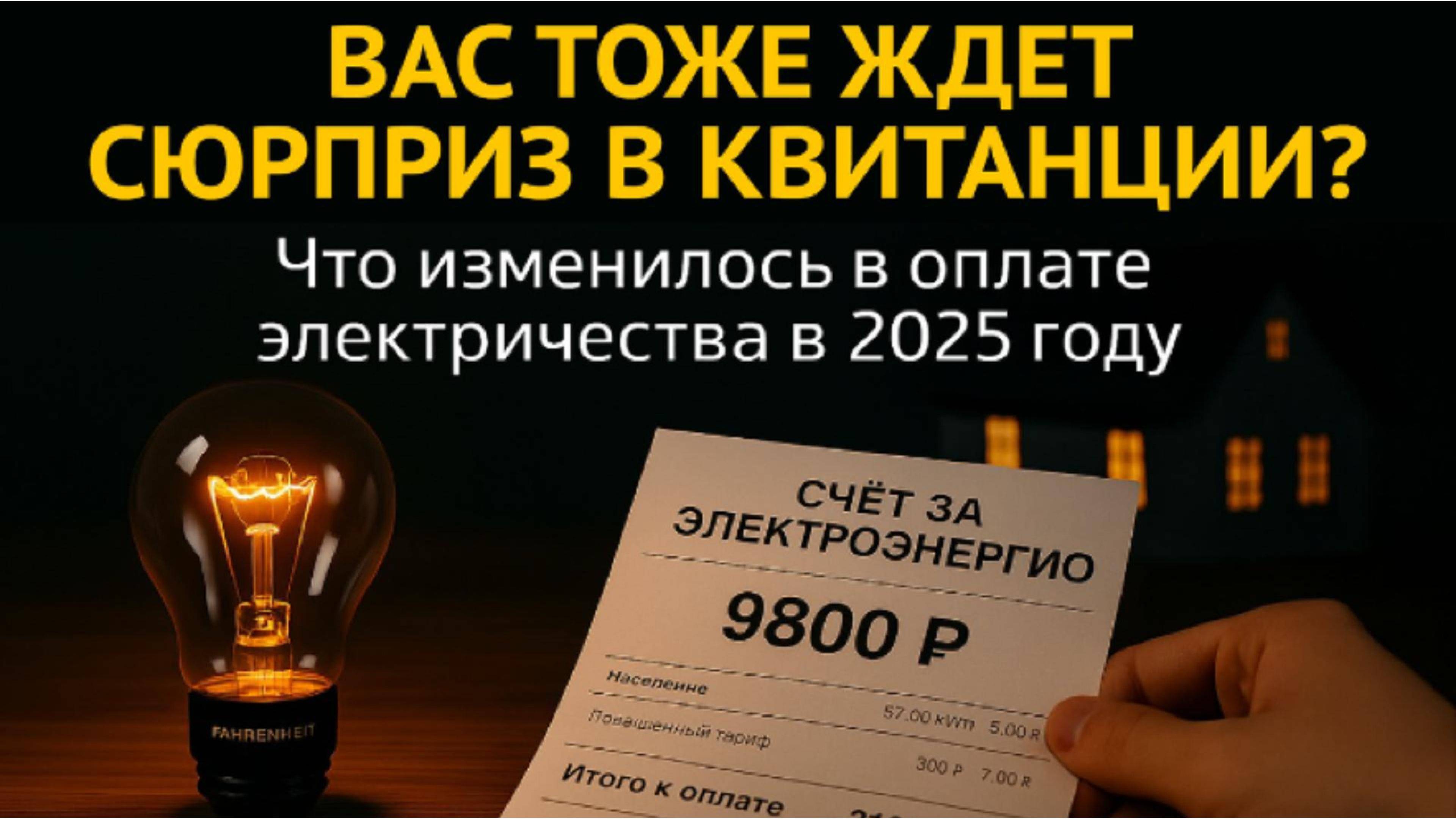 Почему вы начали платить за свет больше.