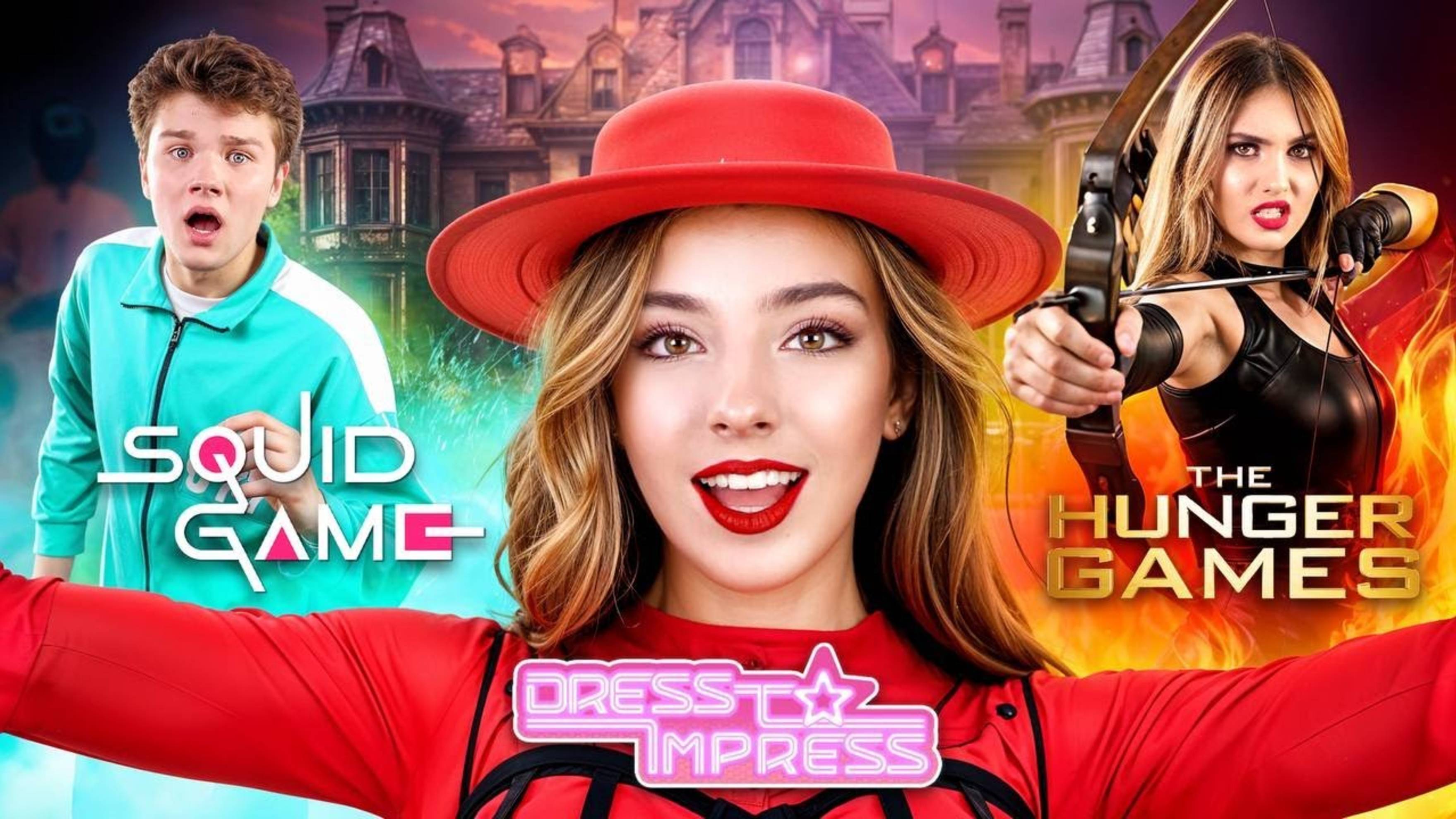 ТИМ ТИН : Dress To Impress VS Игра в Кальмара VS Голодные Игры || Мы застряли в Сумерках. Тим Тин