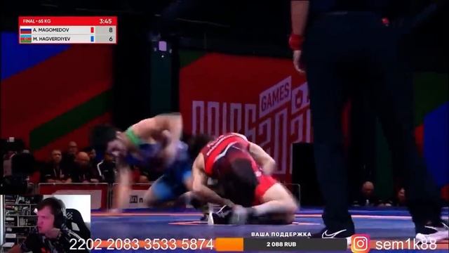 Абасгаджи Магомедов (Россия)  -  Мурад Хагвердиев (Азер?
