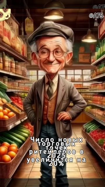 Число новых торговых точек  ритейлеров в 2025 увеличится на 20%