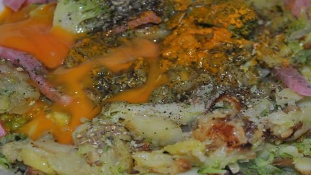 Картофельная запеканка с брокколи