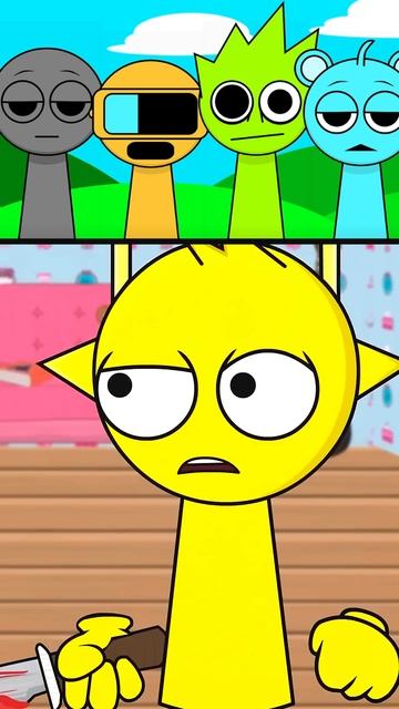 Sprunki. Cartoon. A horror movie.