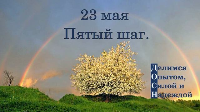 23 мая. Пятый шаг.