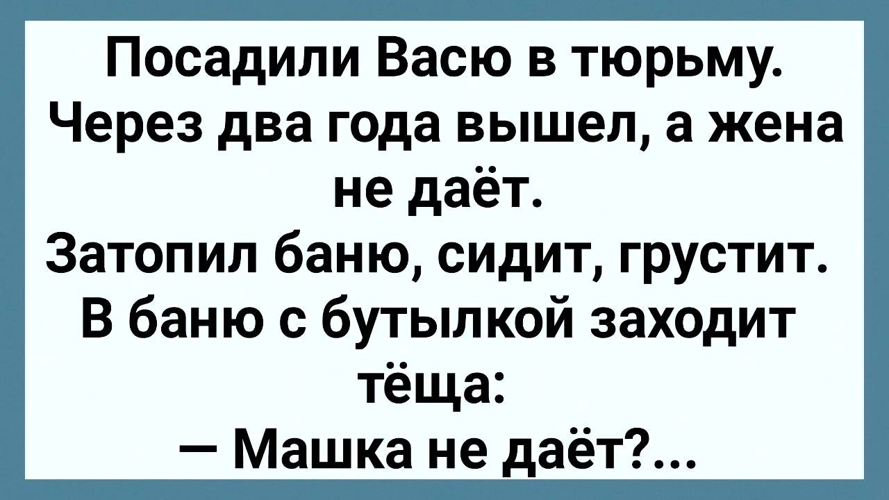 Как Вася из Тюрьмы Вышел! Сборник Свежих Анекдотов! Юмор!