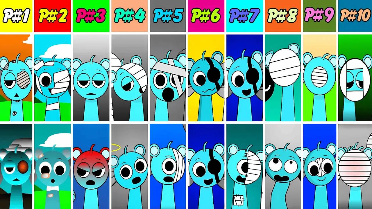 All 1-10 original phases of Sprunki Alive Compared To the new phases of Alive In the Incredibox