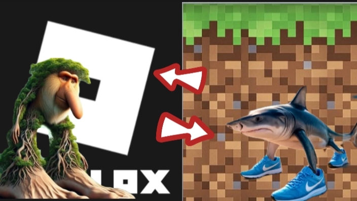 roblox или Minecraft с браинротами😱😳😵