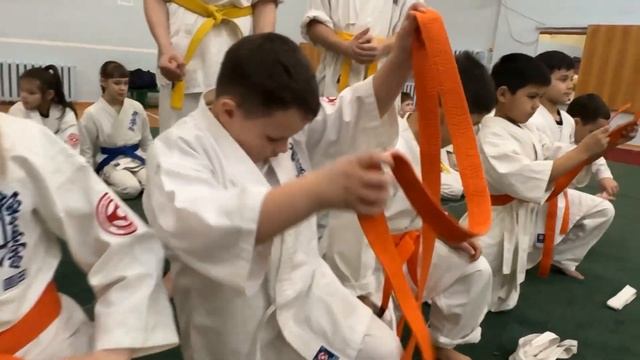 Вручение поясов по Кёкусинкай каратэ, март 2025, Manukyan Dojo