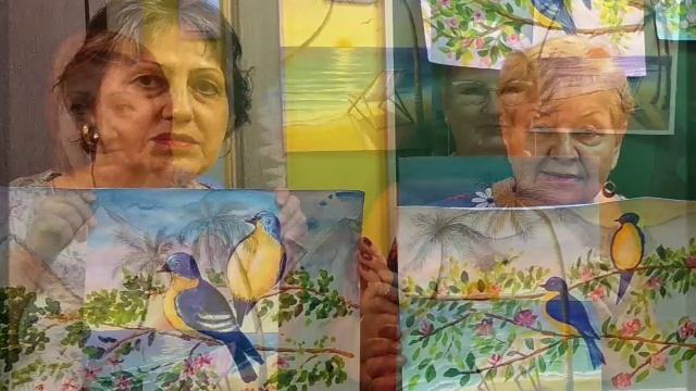 Долголетие. Рисование с пенсионерами.