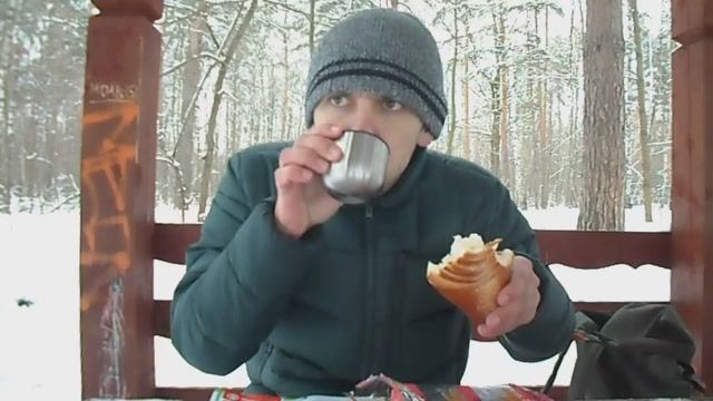 ЛЕСНОЙ ОБЖОР. ПЬЮ ИЗ ТЕРМОСА КРЕПКИЙ ЧАЙ С МОСКОВСКОЙ ПЛЮШКОЙ ЗЕРНИЦА