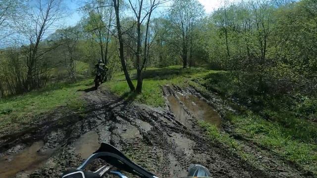 прохват по каньону на эндуро