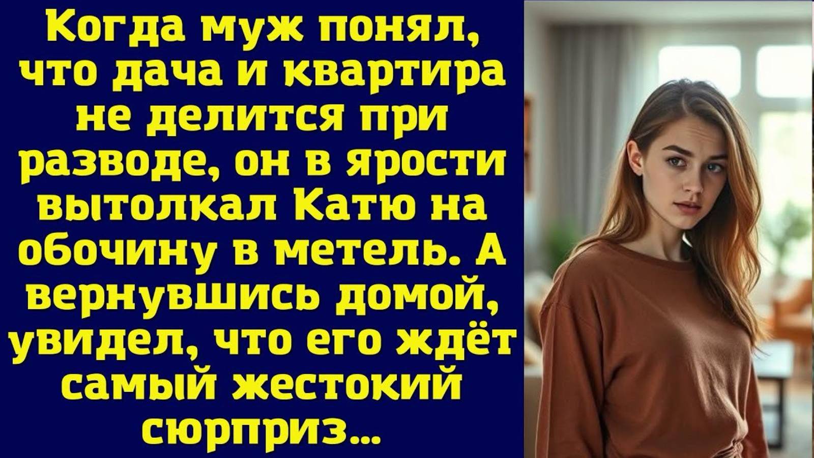 Когда муж понял, что дача и квартира не делится при разводе Жизненные Истории🎧Аудио рассказы