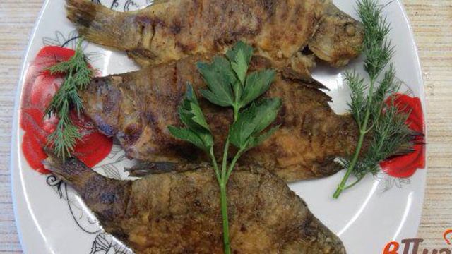 Жаренные караси