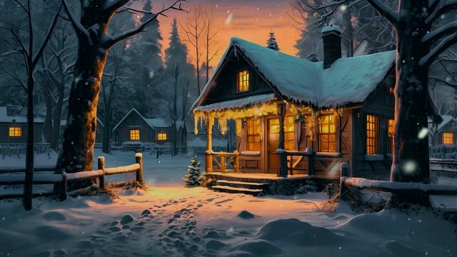Первый Снег ❄️ Эмбиент Музыка для Сна и Релаксации | Зимняя Атмосфера, Спокойствие и Звуки Природы