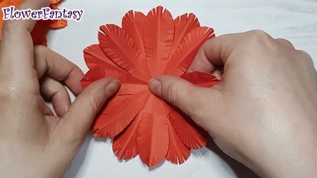 Как сделать красивые цветы из бумаги просто и красиво #поделки