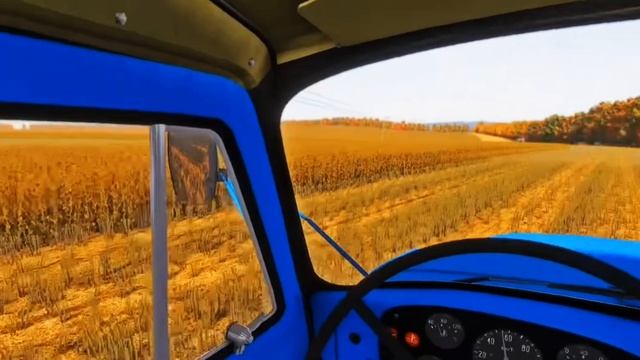 Нива-комбайн Колосс , старушка в поле на уборке 🌾,видео прислал подписчик 👍 #нива #игра #ферма