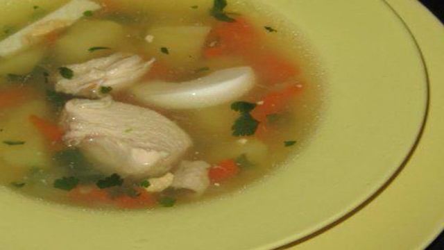 Суп из куриной грудки с кукурузной крупой
