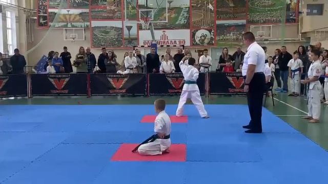 Мои соревнования по ката 1 место 🥋 В г. Голубицкая Спо?
