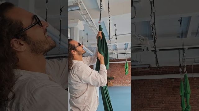 DIY: Как завязать и повесить гамак для аэро йоги и растя?