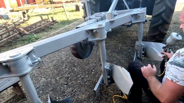 Покраска Алтайского плуга после реставрации. Проект з