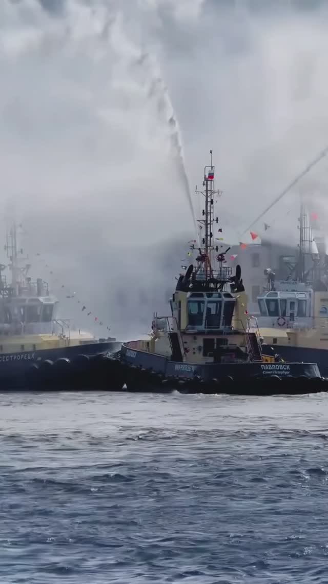 Санкт-Петербург. Трогательный вальс буксиров на Неве