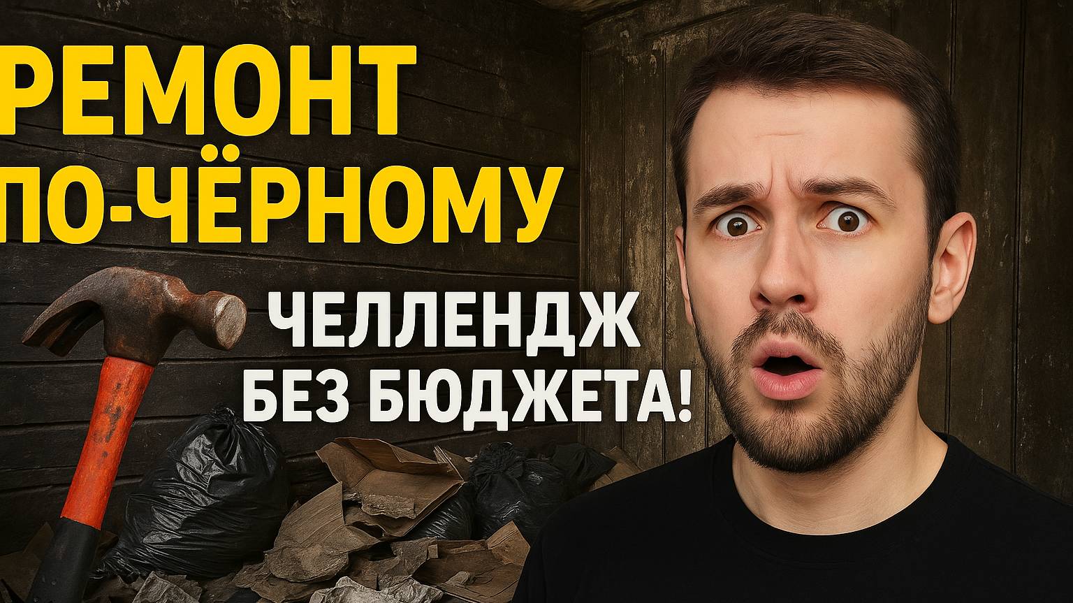 Ремонт по-чёрному: Челлендж без бюджета!