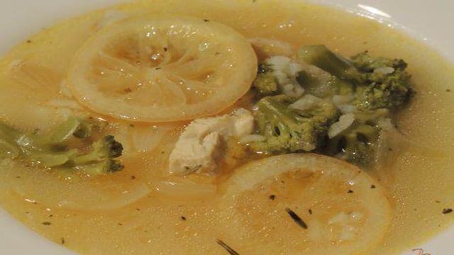 Суп с запеченной курицей