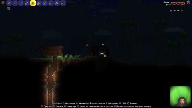 Полное прохождение игры Terraria с вебкой - Часть 1 | Обзор | Выбиваем платину | PS5 | Майнкрафт 2.