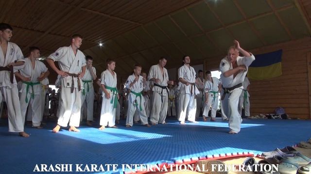 Аттестация на 10-1 Кю на Сборах Международной Федерации