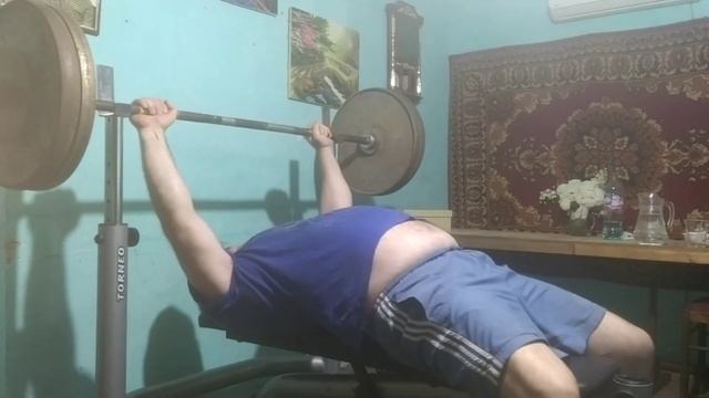 жим лежа. программа гусеница 7я тренировка. все 5 подхо?