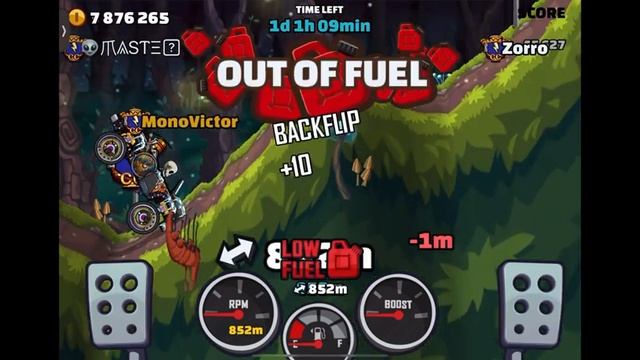 45,769 (46,234) Points in Positively Fuming - Hill Climb Racing 2 → 👤 #MonoVictorツ_HCR2 →
