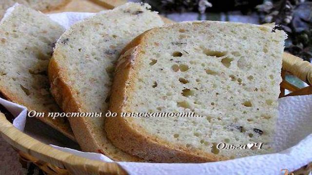 Итальянский хлеб с травами и базиликом