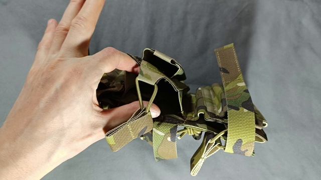 Подсумок тройной для магазина АК Мультикам - 100% оригинал, Cordura 500D, MOLLE!