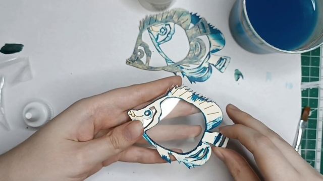 Срапбукинг: Красим заготовку для шейкера