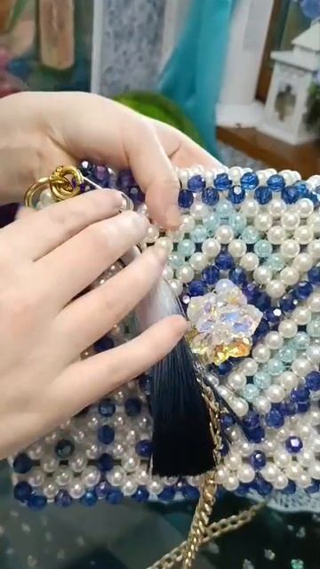 Сумочка из бусин, ручная работа 👜