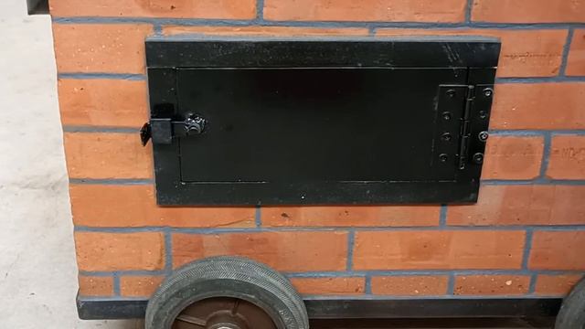 Прекрасная ДВОРОВАЯ ПЕЧКА С ДУХОВКОЙ для Дома Дачи САМА ГОТОВИТ