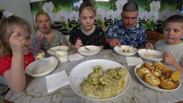 мукбанг. домашние манты