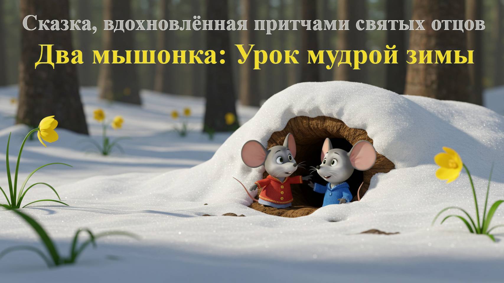 Сказка "Два мышонка: Урок мудрой зимы" - Анимационный фильм