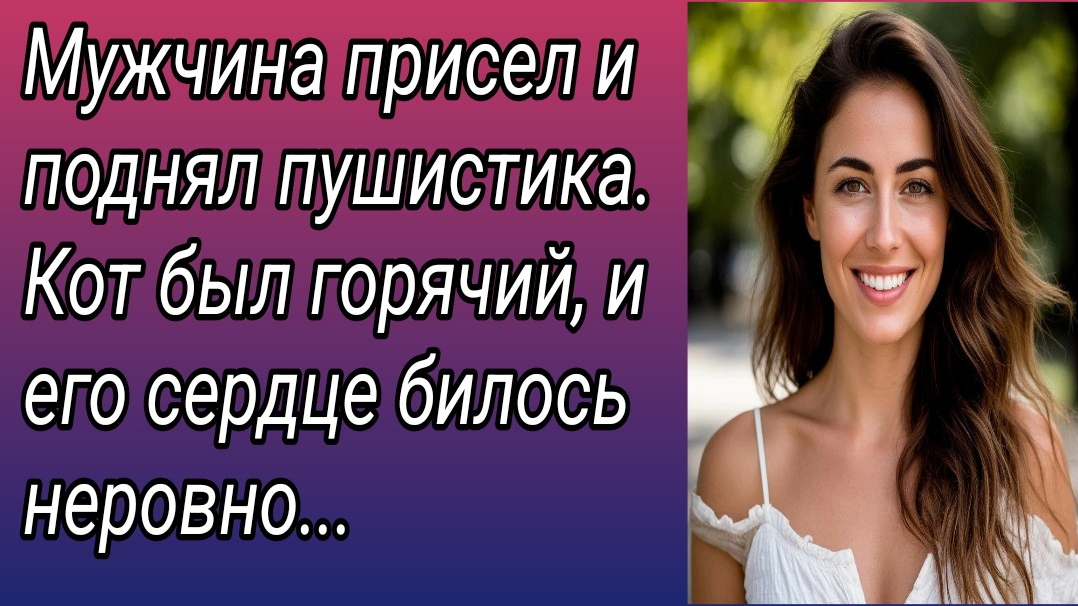 Рассказ/Мужчина присел и поднял пушистика. Кот был горячий, и его сердце билось.. /Истории из жизни