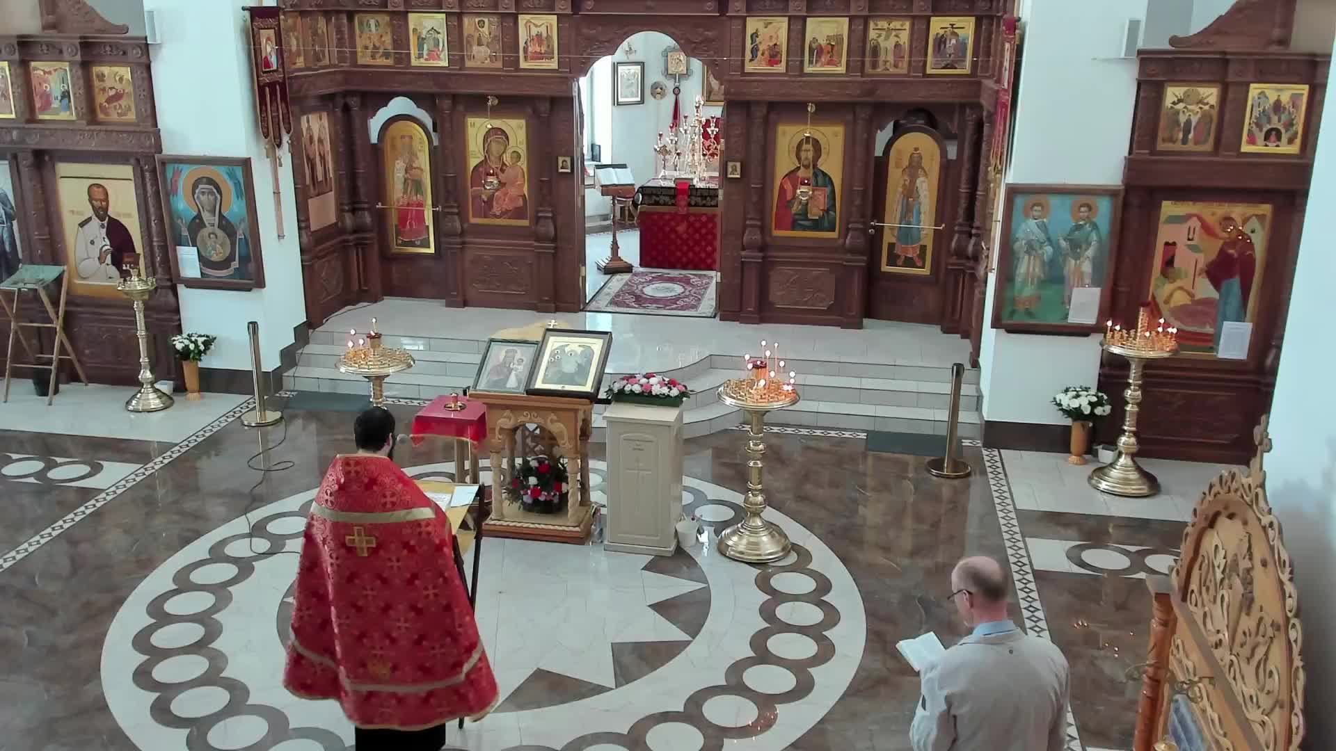 Чтение акафиста Богородице за воинов в храме свв. Космы и Дамиана 18.05.2025г.