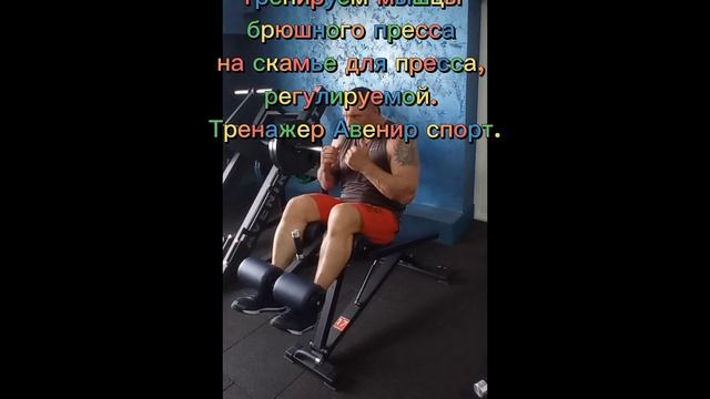 Спортивный тренажер Скамья для пресса регулируемая AV1