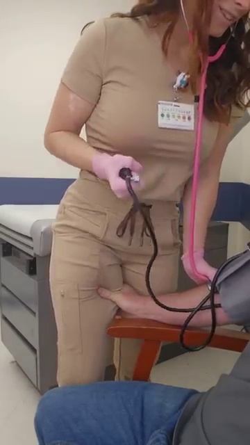 How NOT to keep your BP low. #nurse #scrubs #redhead #bloodpressure