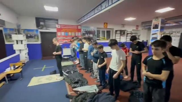 воспитанники центра после тренировки.