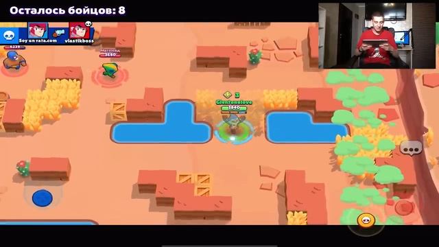 ГЛЕНТ - ИГРАЕМ в BRAWL STARS НА ОГРОМНОМ ТЕЛЕВИЗОРЕ !